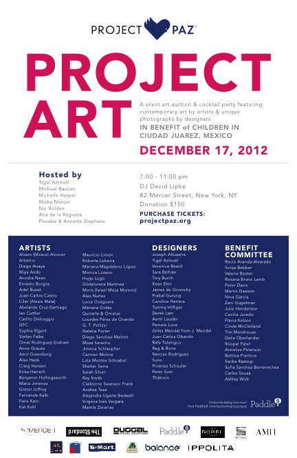 PROJECT ART FOR PROJECT PAZ 2012